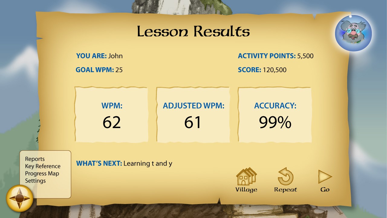 Disney Mickey's Typing Adventure screenshot