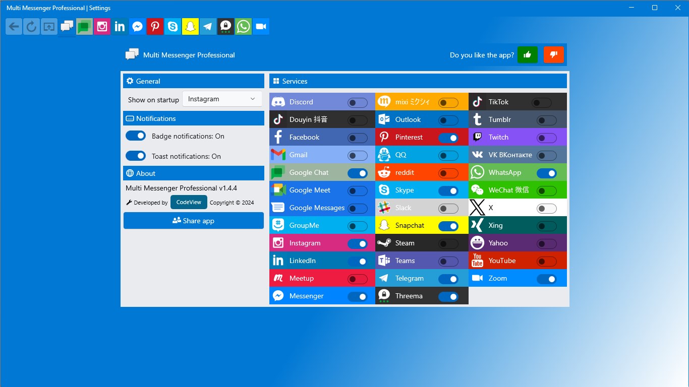 Multi Messenger Professional screenshot