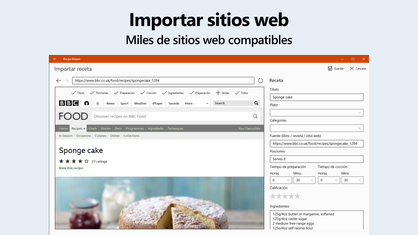 Captura de pantalla de Recipe Keeper Pro