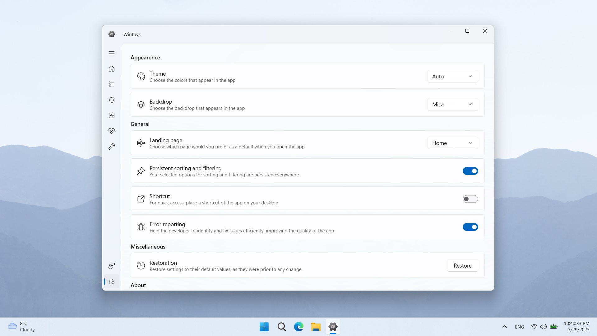 Wintoys screenshot