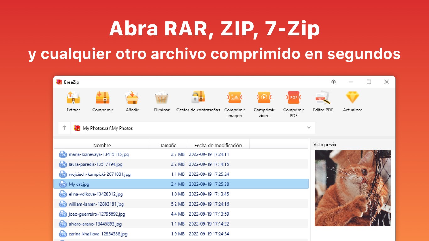 Captura de pantalla de BreeZip: RAR & ZIP
