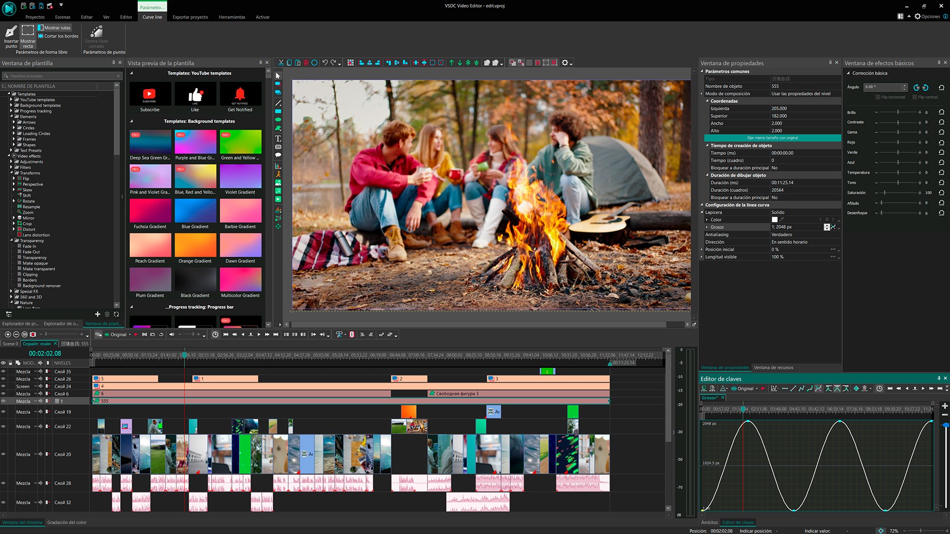 Captura de pantalla de VSDC Video Editor