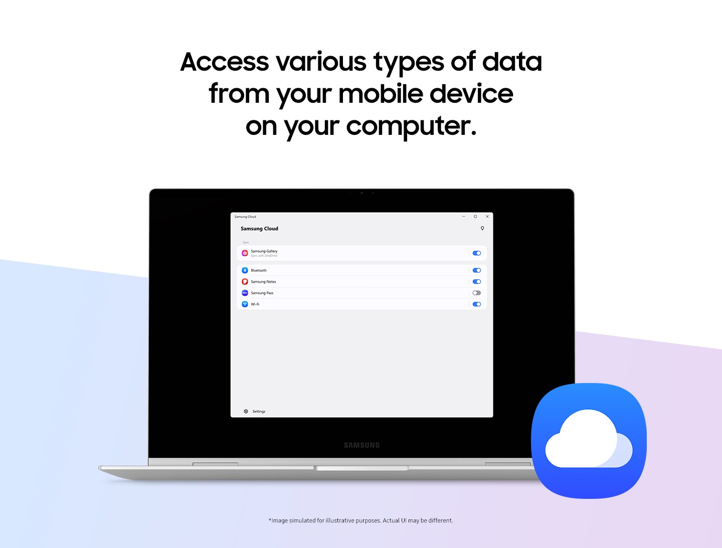 Captura de pantalla de Samsung Cloud