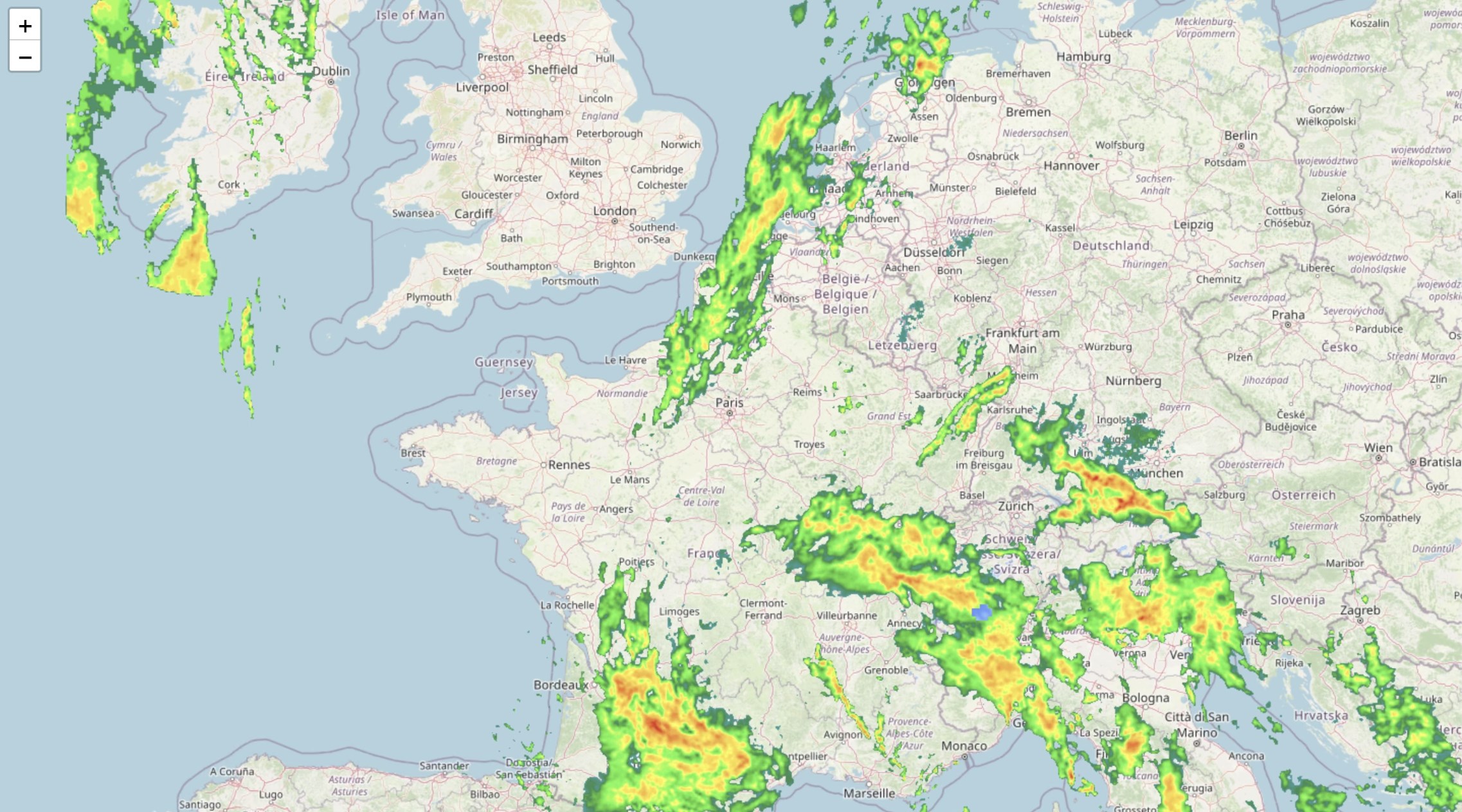 Wetterradar Pro. Screenshot