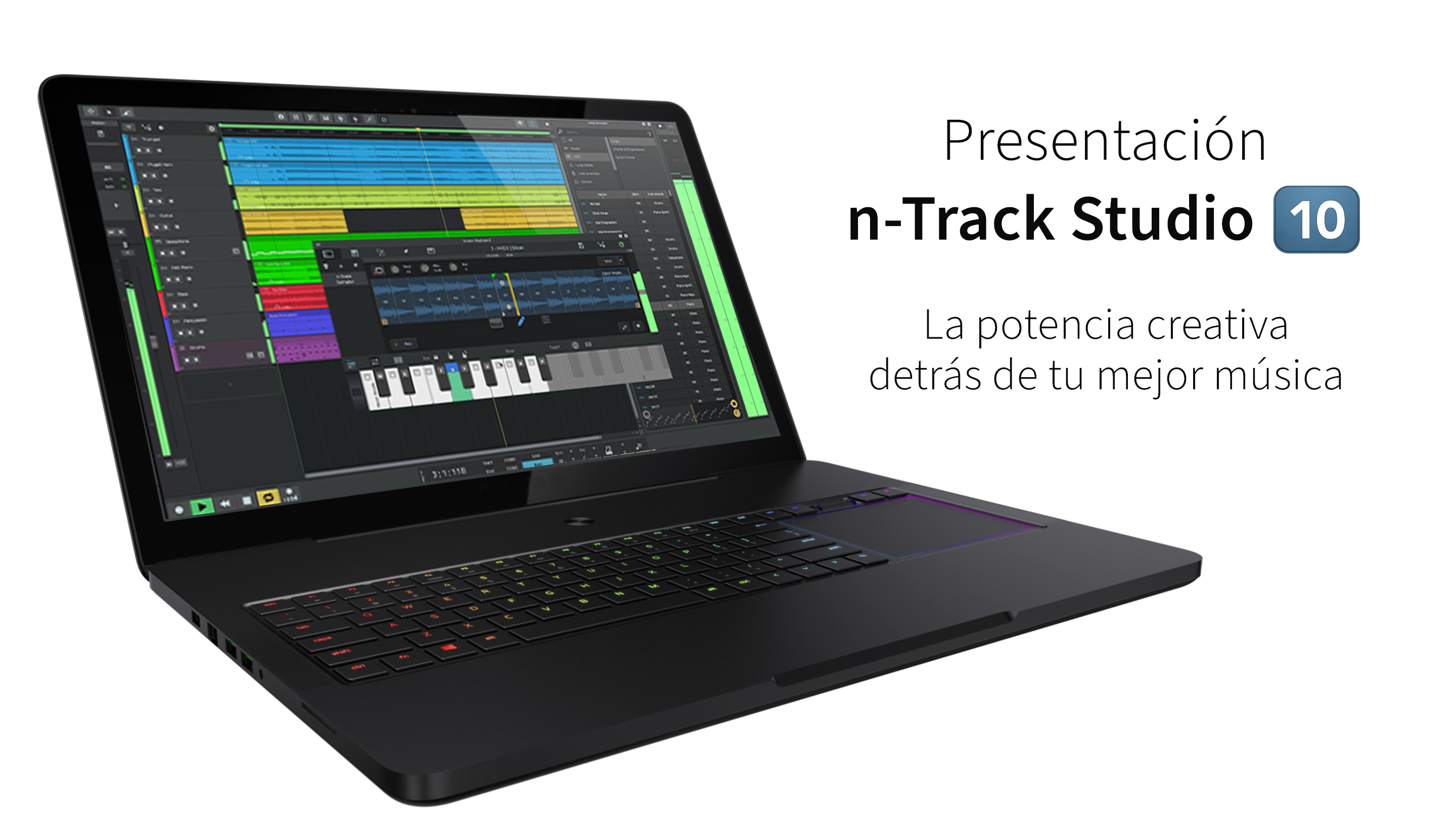 Captura de pantalla de n-Track Studio