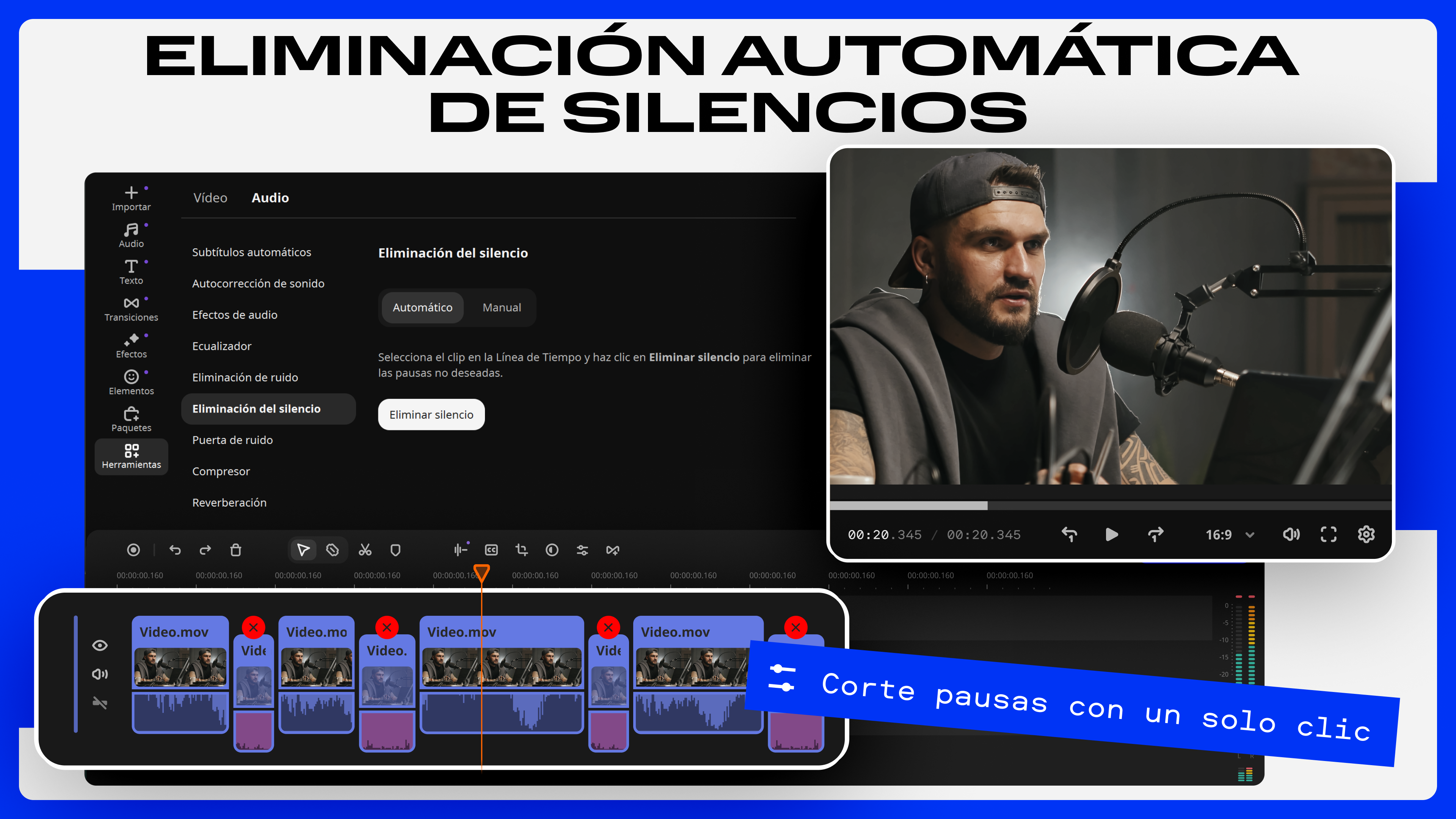 Captura de pantalla de Movavi Video Editor