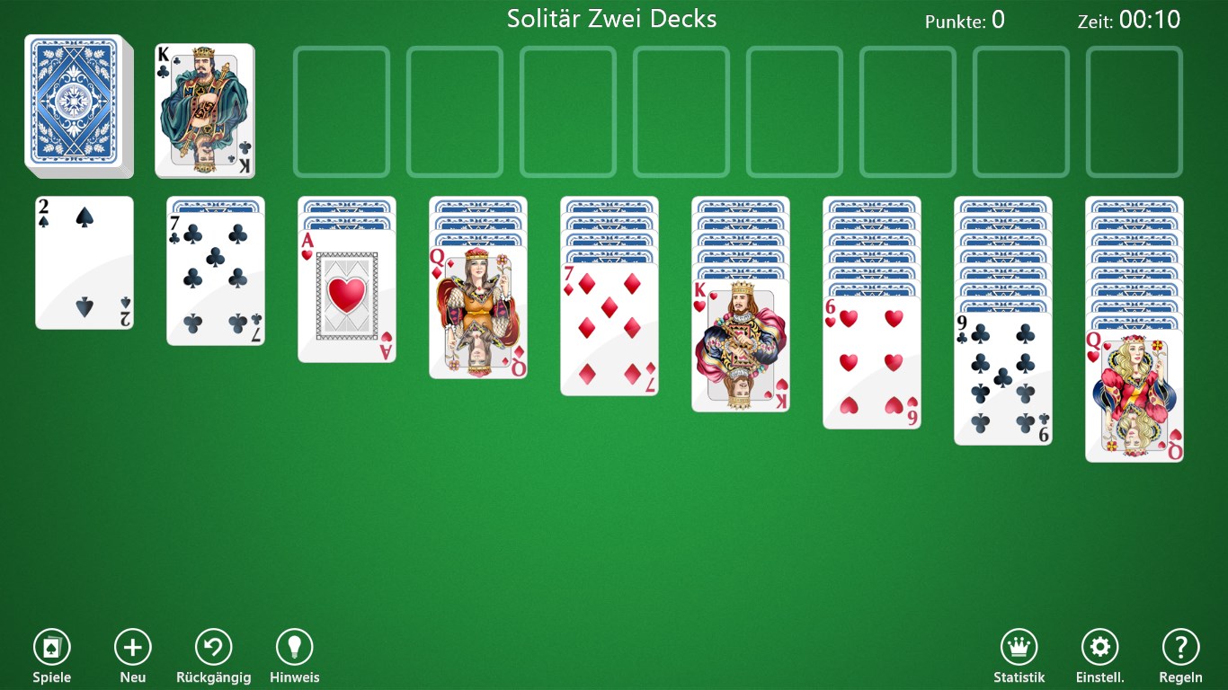 Solitär. Screenshot