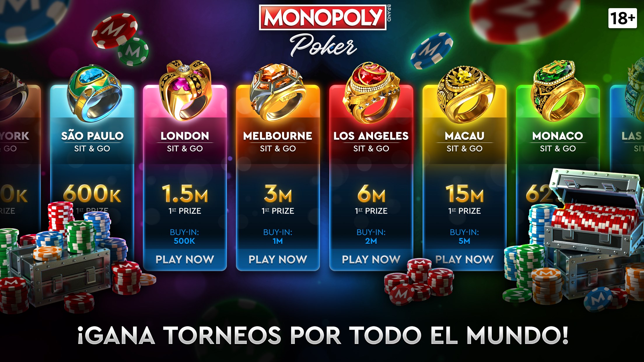 Captura de pantalla de MONOPOLY Poker