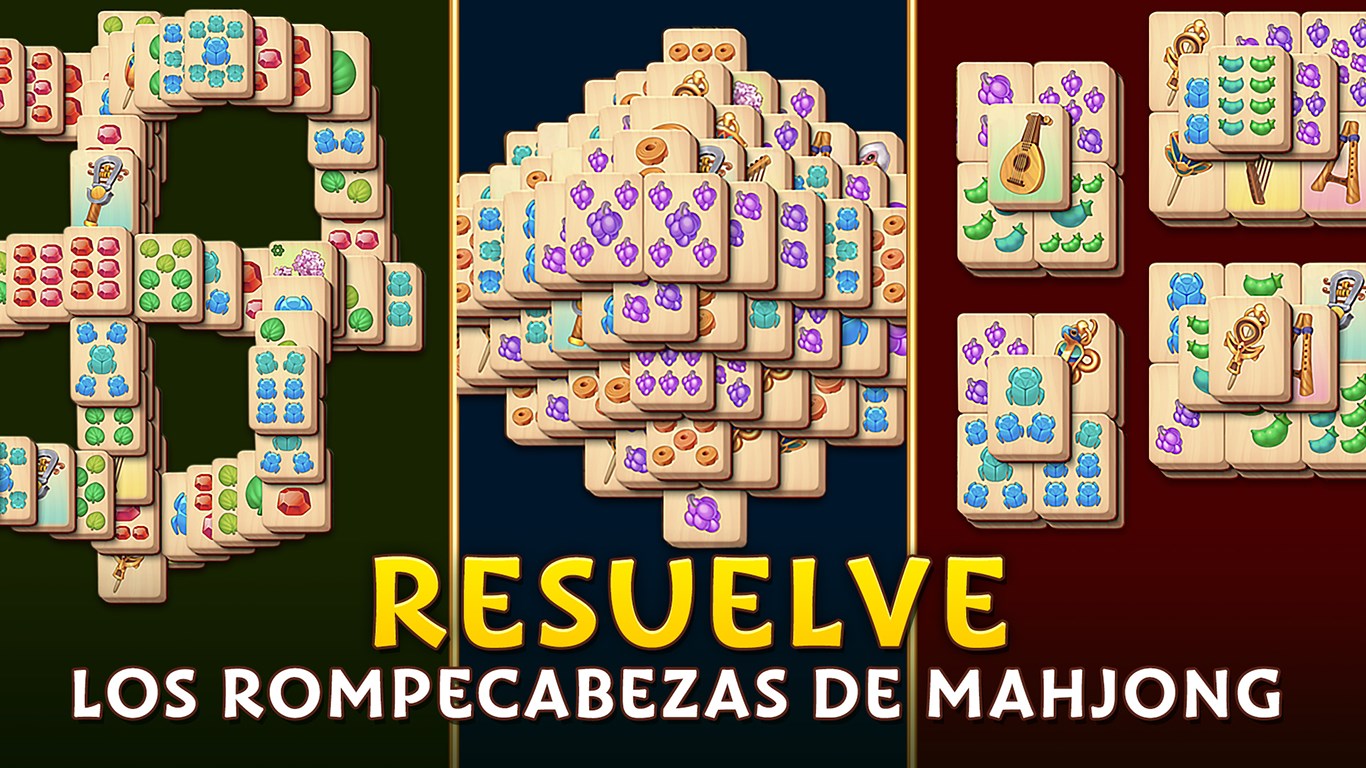 Captura de pantalla de Pyramid of Mahjong: Une fichas
