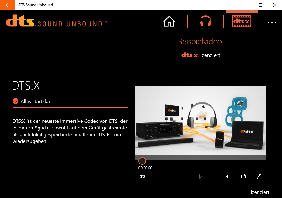 DTS Sound Unbound Screenshot