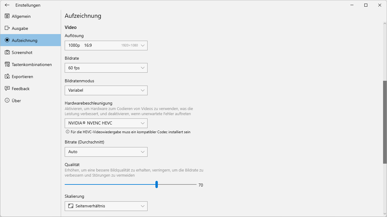 Screenbits - Screen Recorder (Bildschirmaufnahme) Screenshot