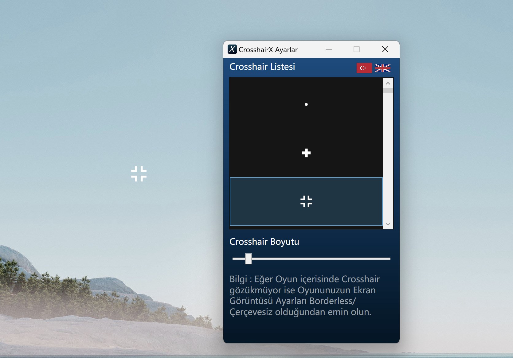 CrosshairX-CustomGameCrosshair screenshot