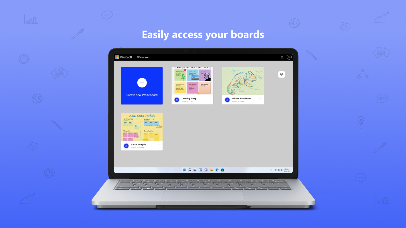 Microsoft Whiteboard screenshot