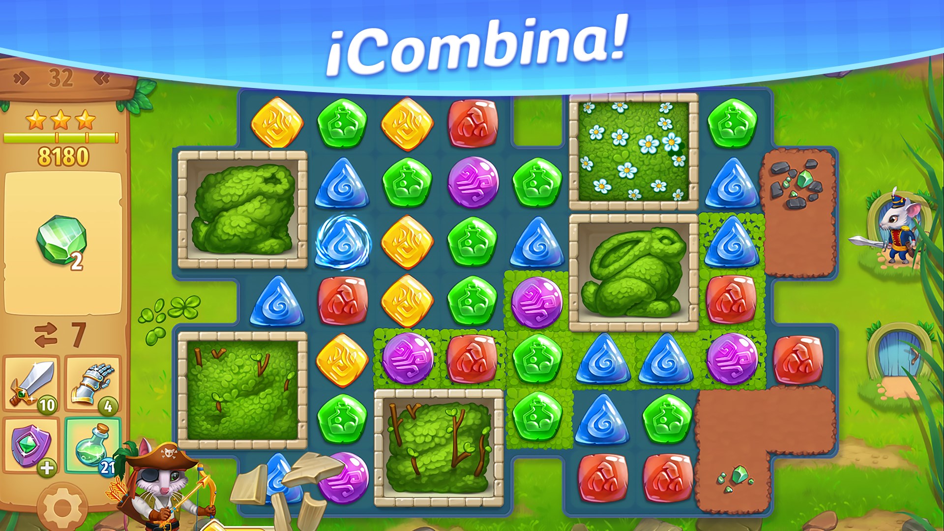 Captura de pantalla de Strongblade - Match 3 Puzzle Game