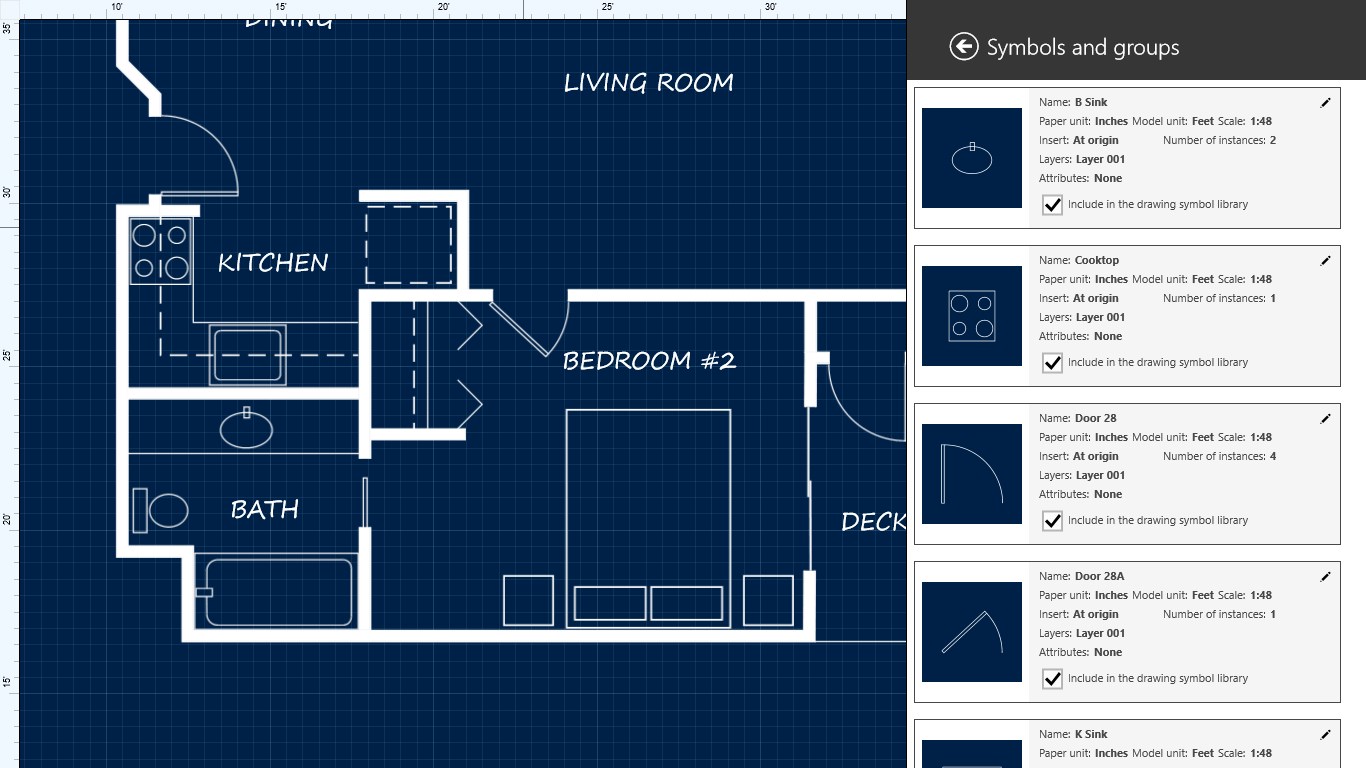 Back to the Drawing Board - 2D CAD Screenshot