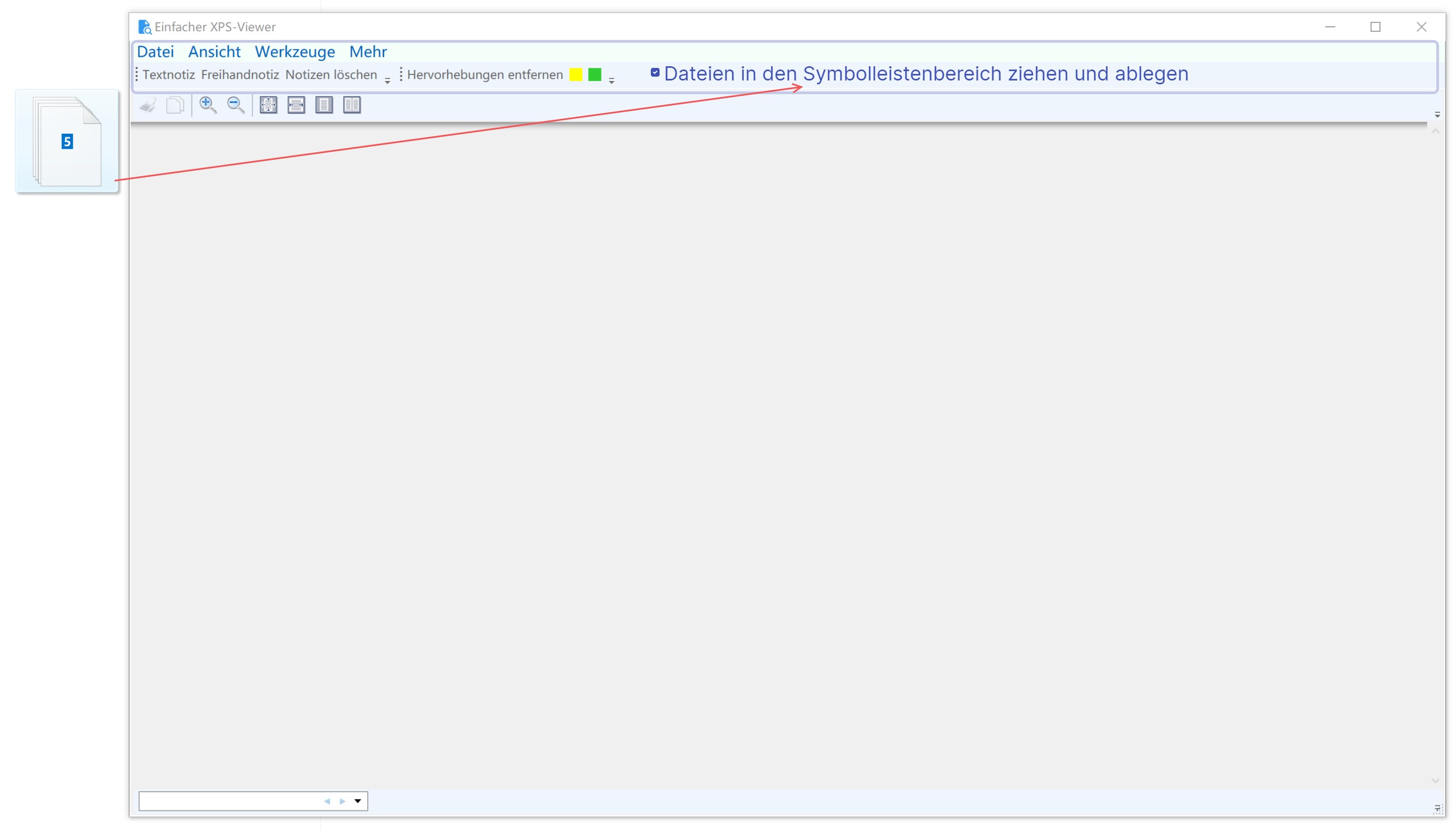 Simple XPS Viewer-Dokument lesen und schreiben Screenshot