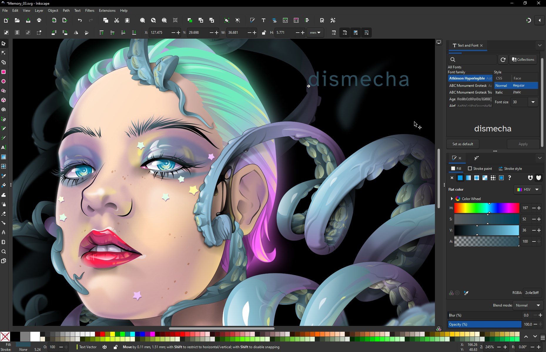 Inkscape screenshot