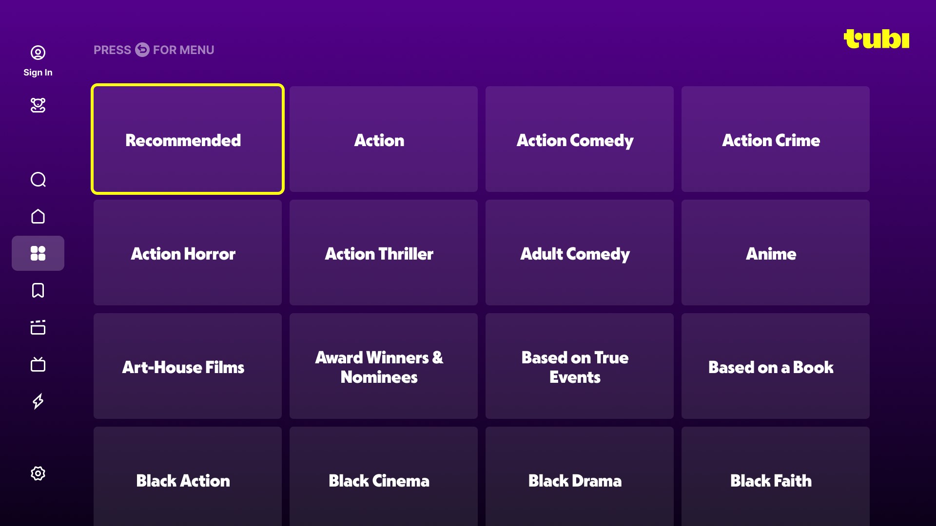 Tubi - Free Movies and TV screenshot