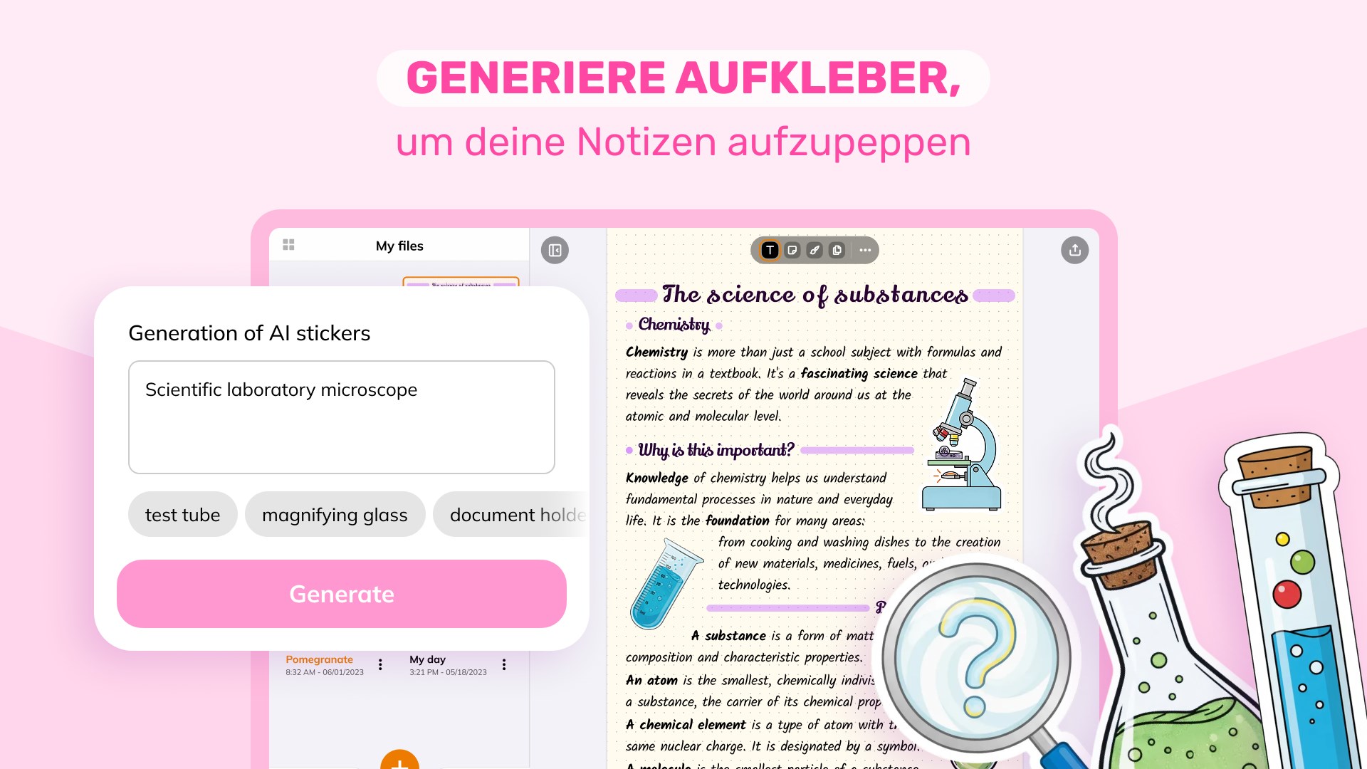 Digitales Notizbuch - Whiteboard für Textverarbeitung Screenshot