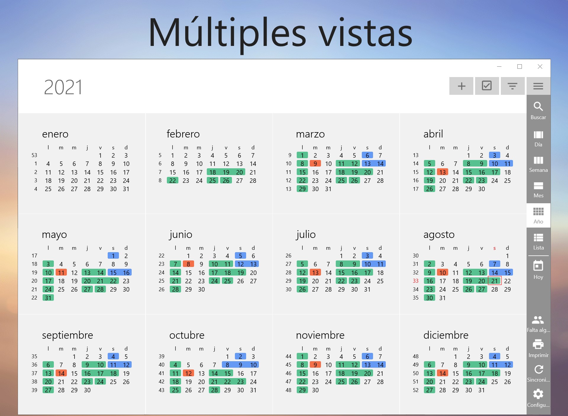 Captura de pantalla de One Calendar