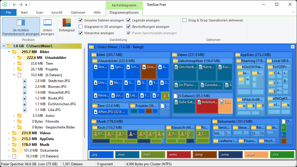 TreeSize Free Screenshot