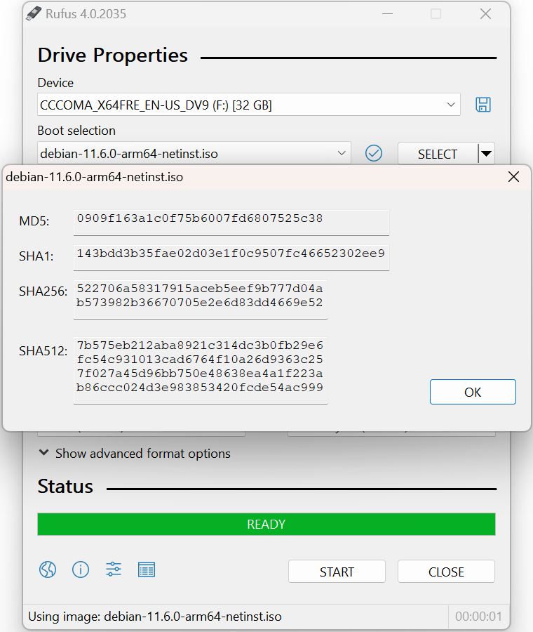 Rufus screenshot