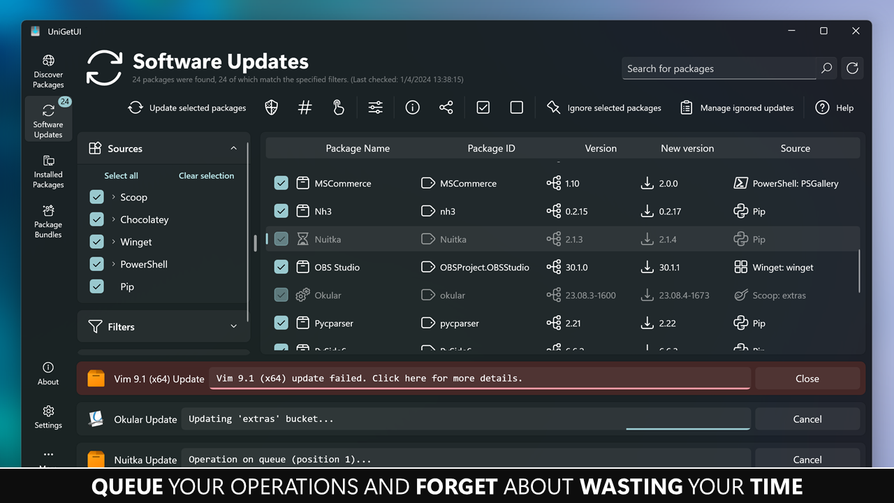 UniGetUI screenshot