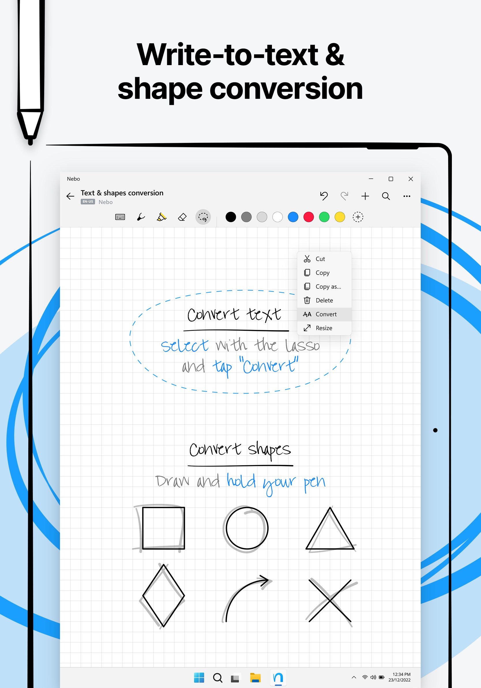 Nebo screenshot