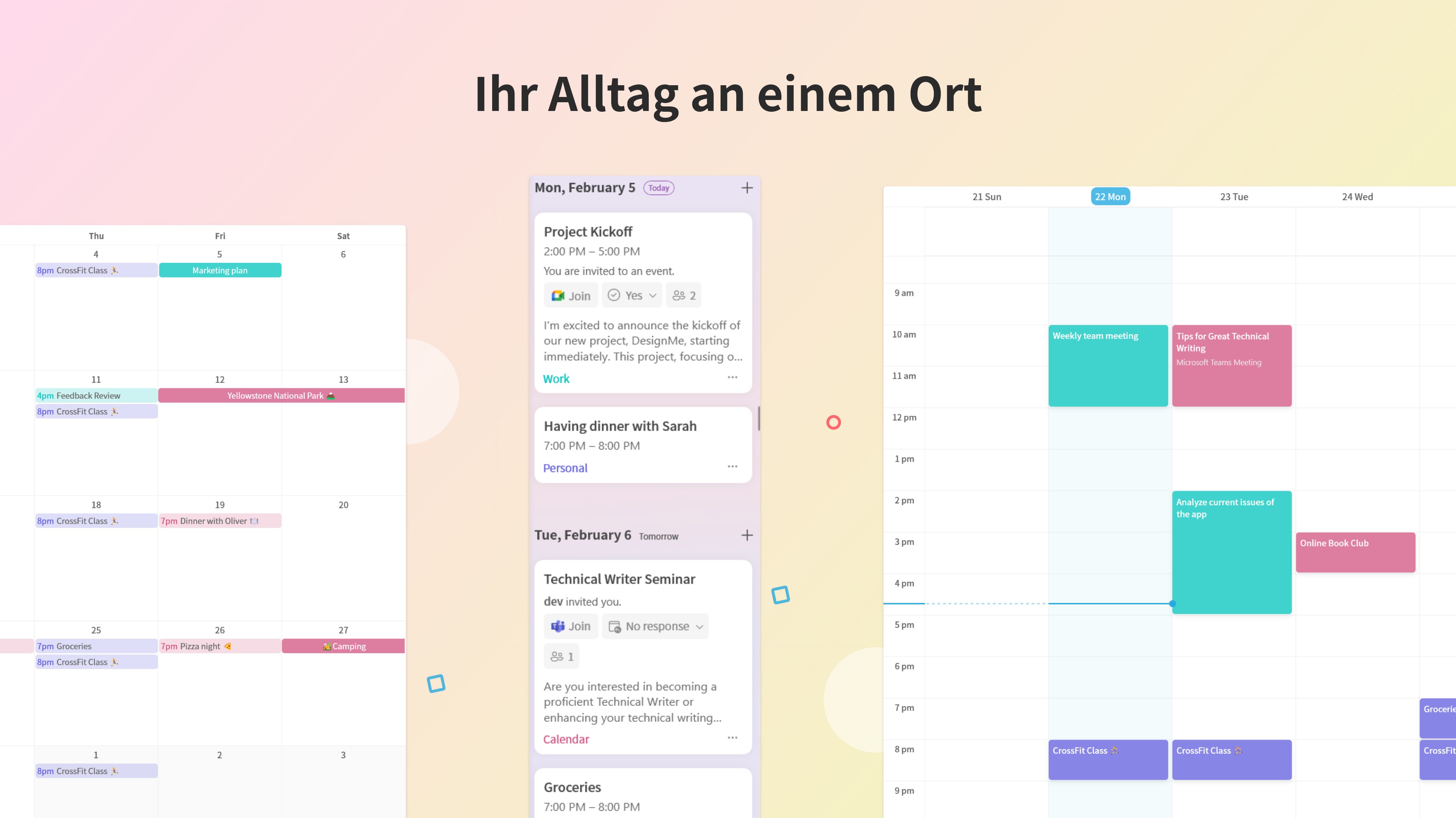 Me Calendar Screenshot