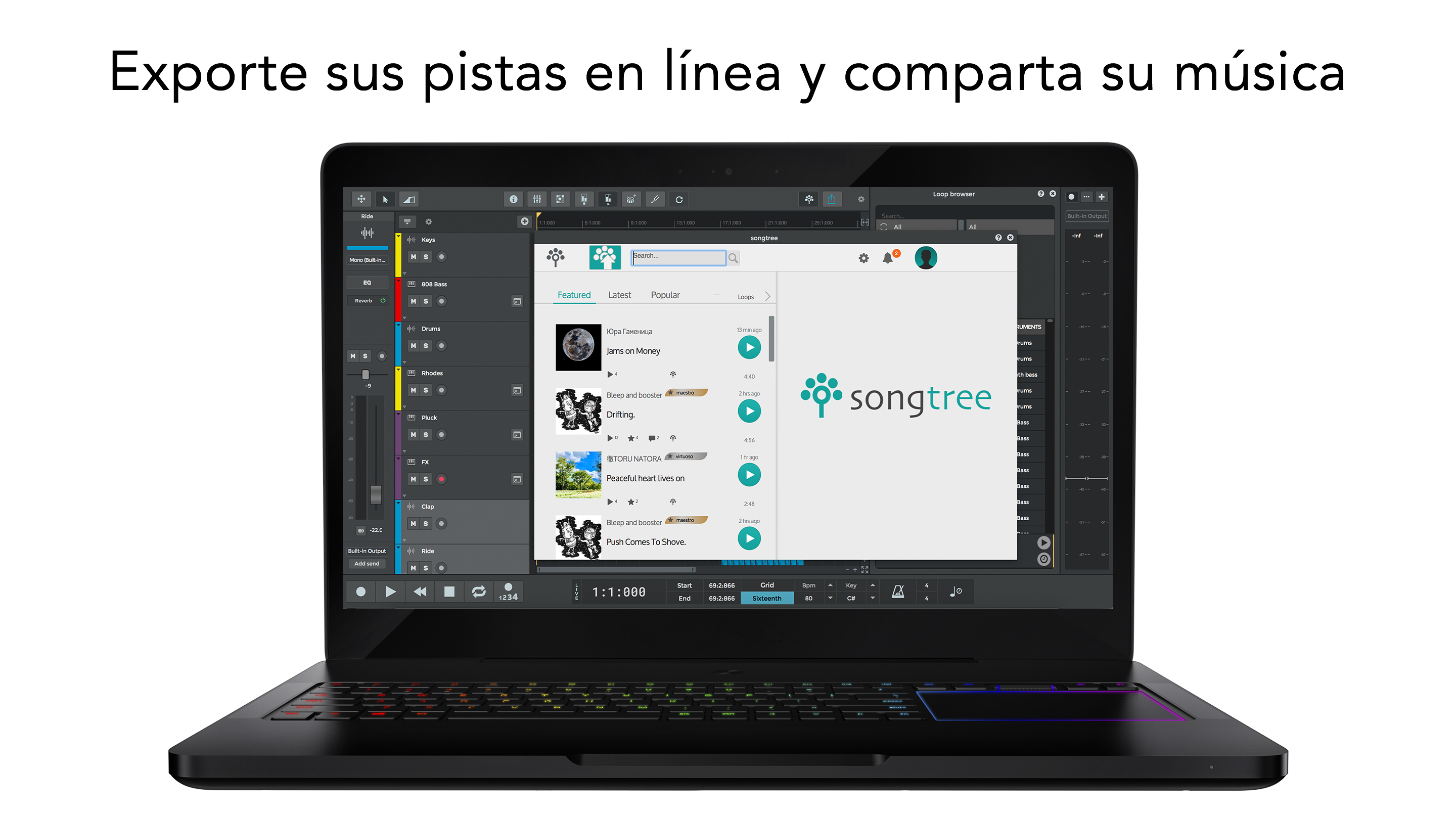 Captura de pantalla de n-Track Studio