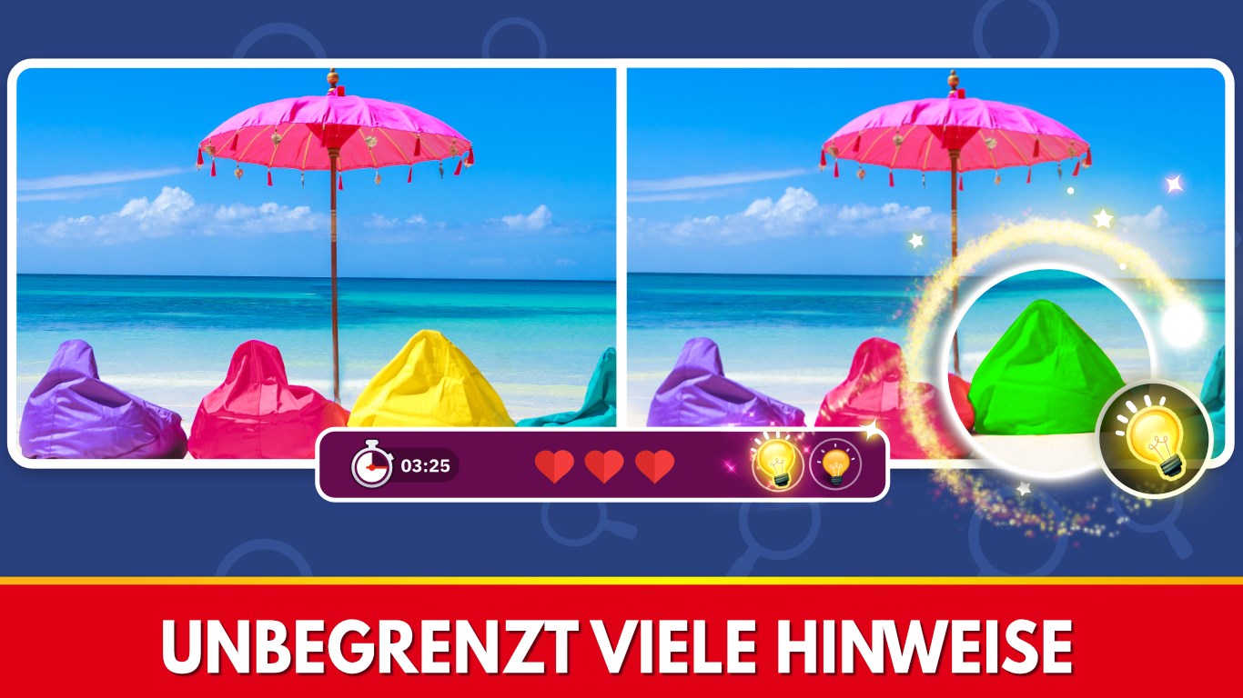 Finde die Unterschiede: Suche Screenshot