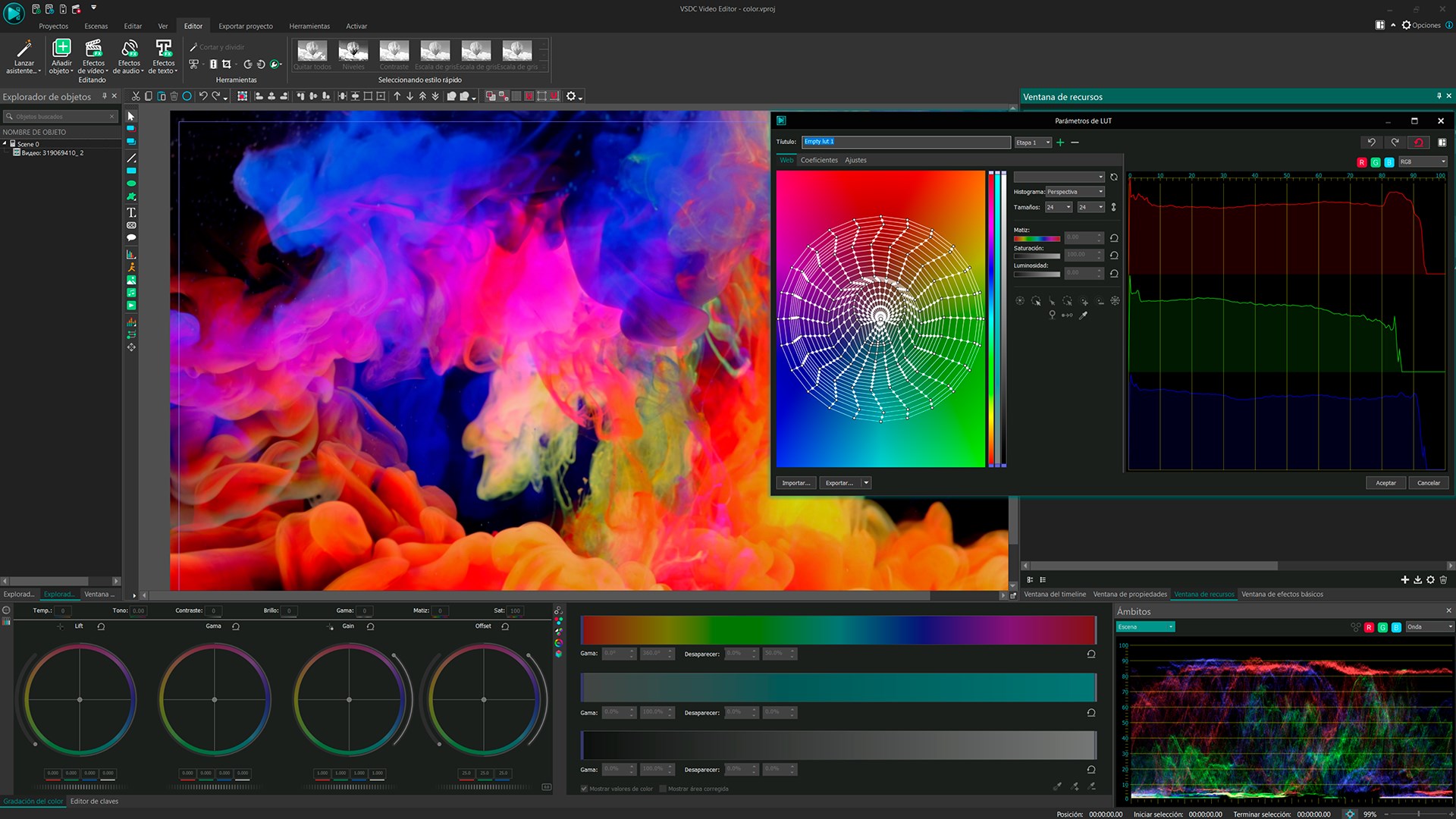 Captura de pantalla de VSDC Video Editor