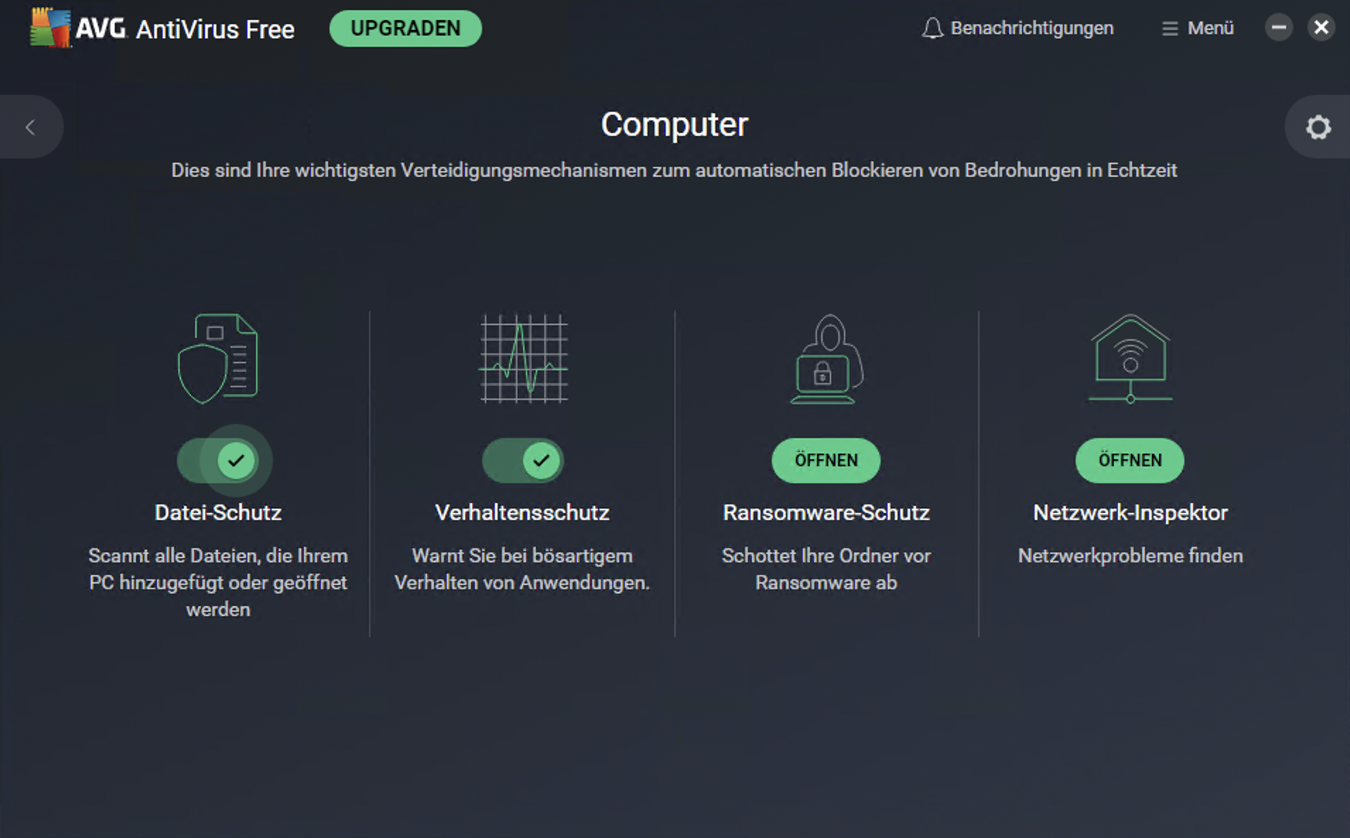 AVG AntiVirus Free Screenshot