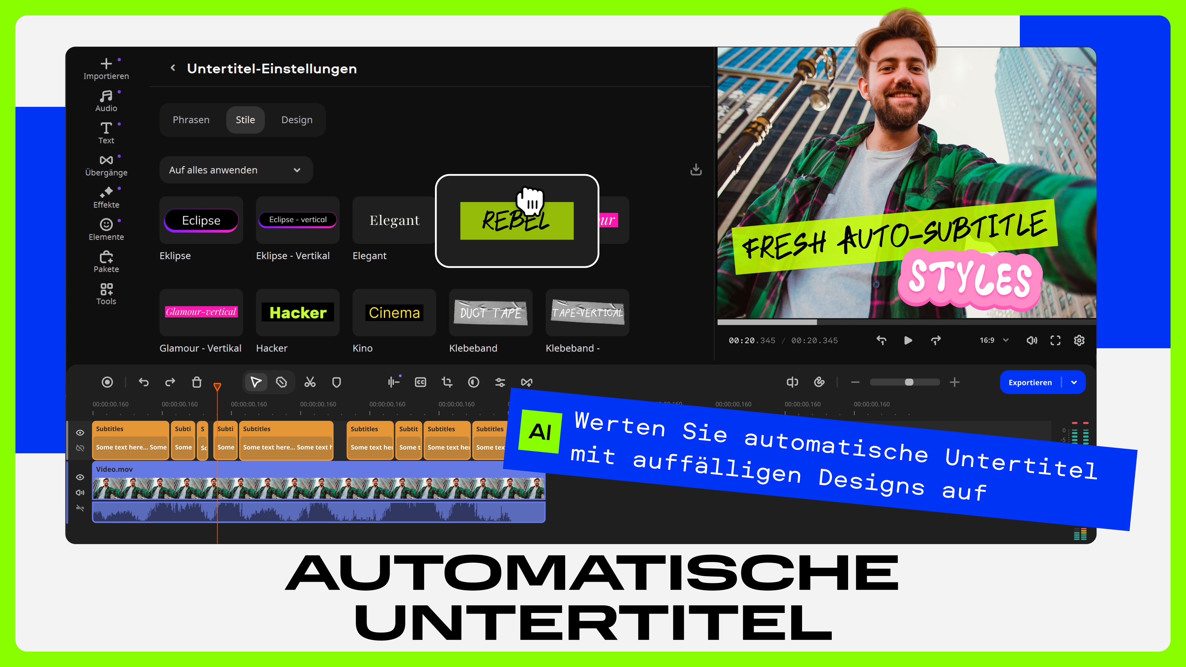 Movavi Video Editor Screenshot