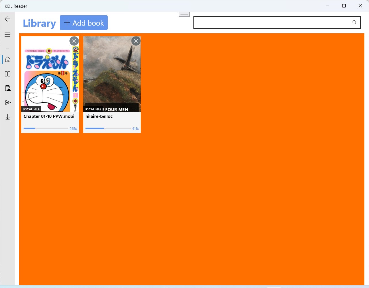 Captura de pantalla de KDL Reader
