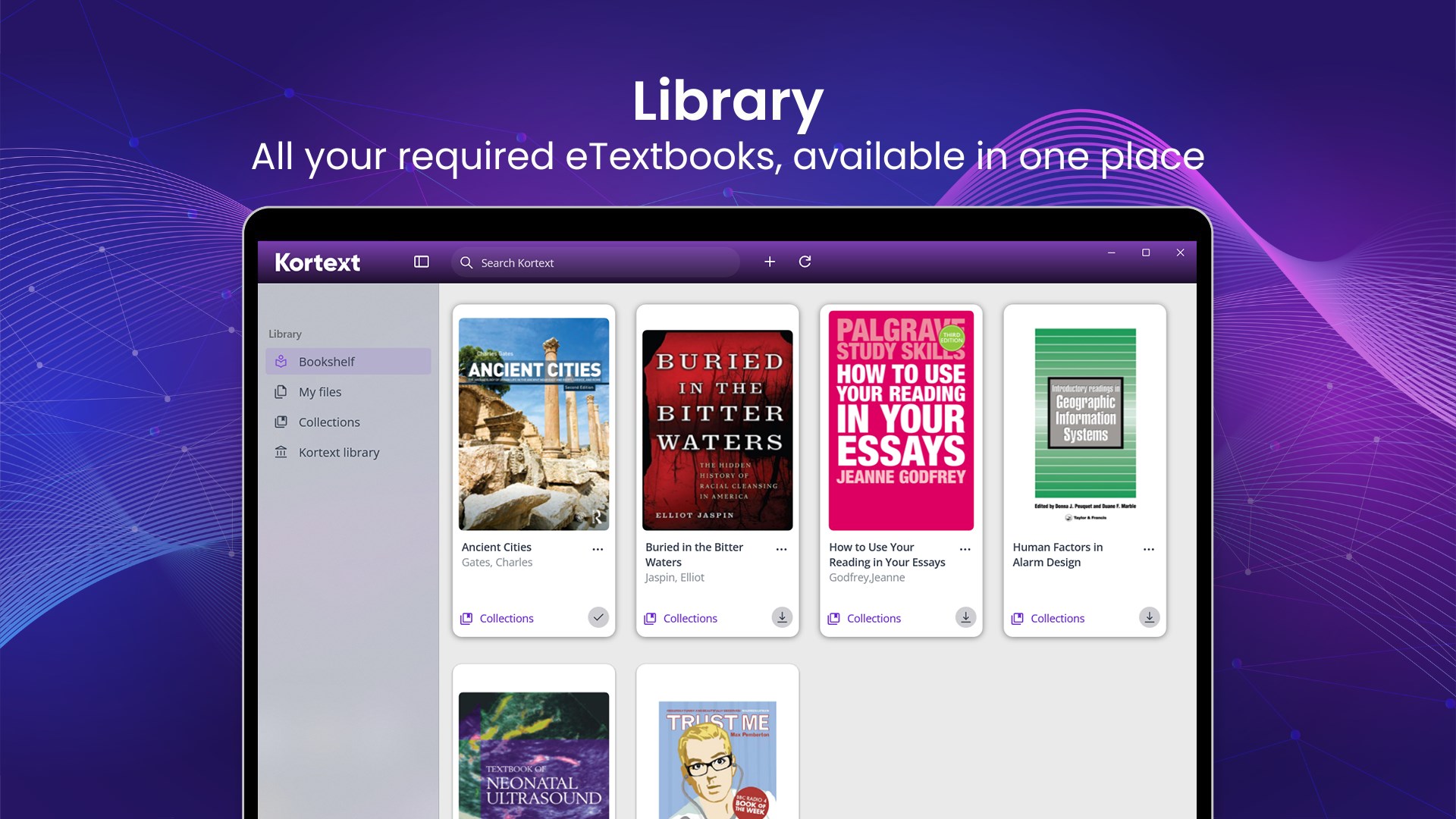 Kortext screenshot