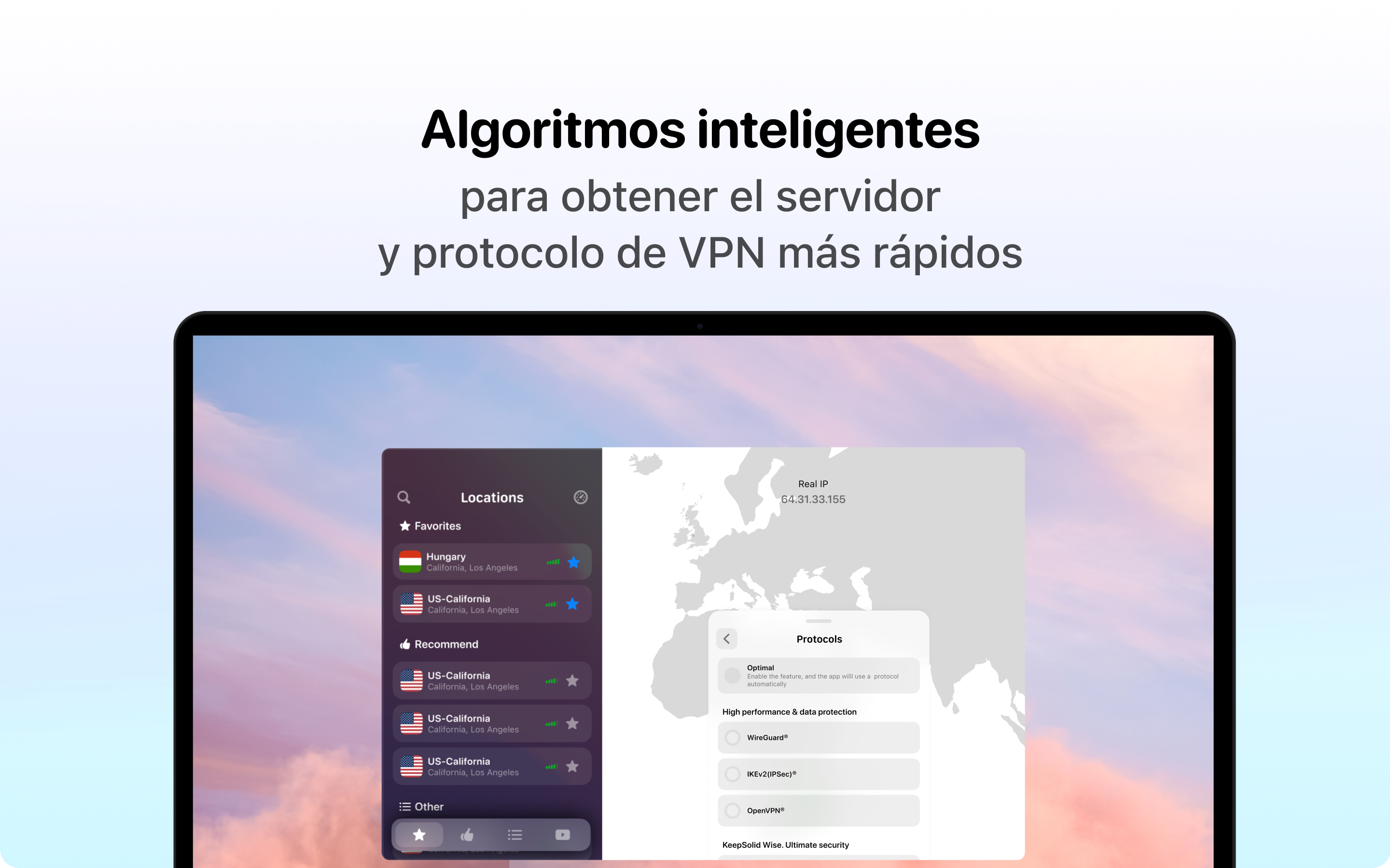 Captura de pantalla de VPN Unlimited®