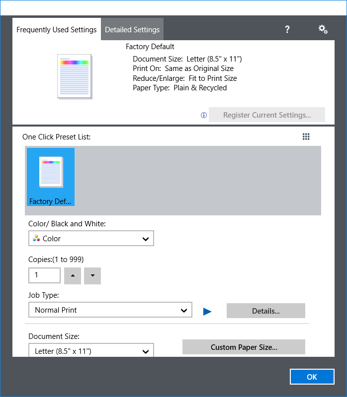 InfoPrint Driver Utility screenshot