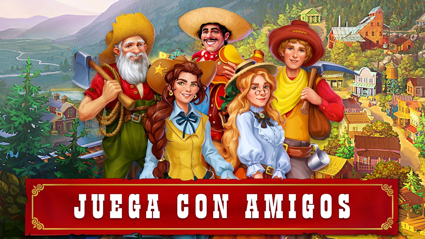 Captura de pantalla de Jewels of the Wild West: juego de combinar gemas