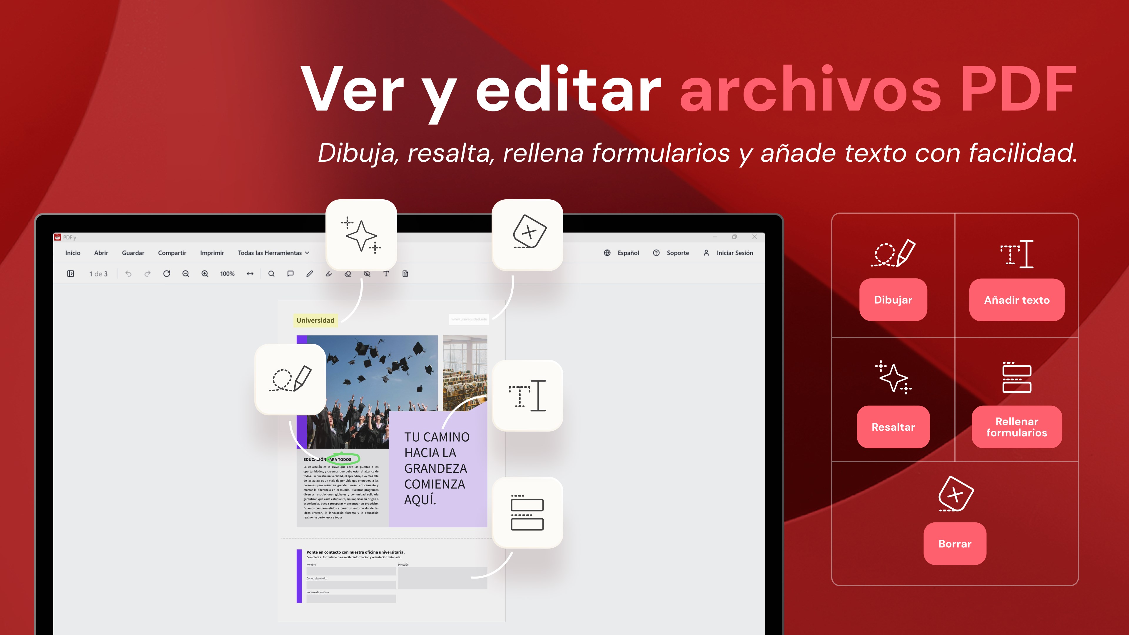 Captura de pantalla de PDFly - Editor PDF y Lector PDF