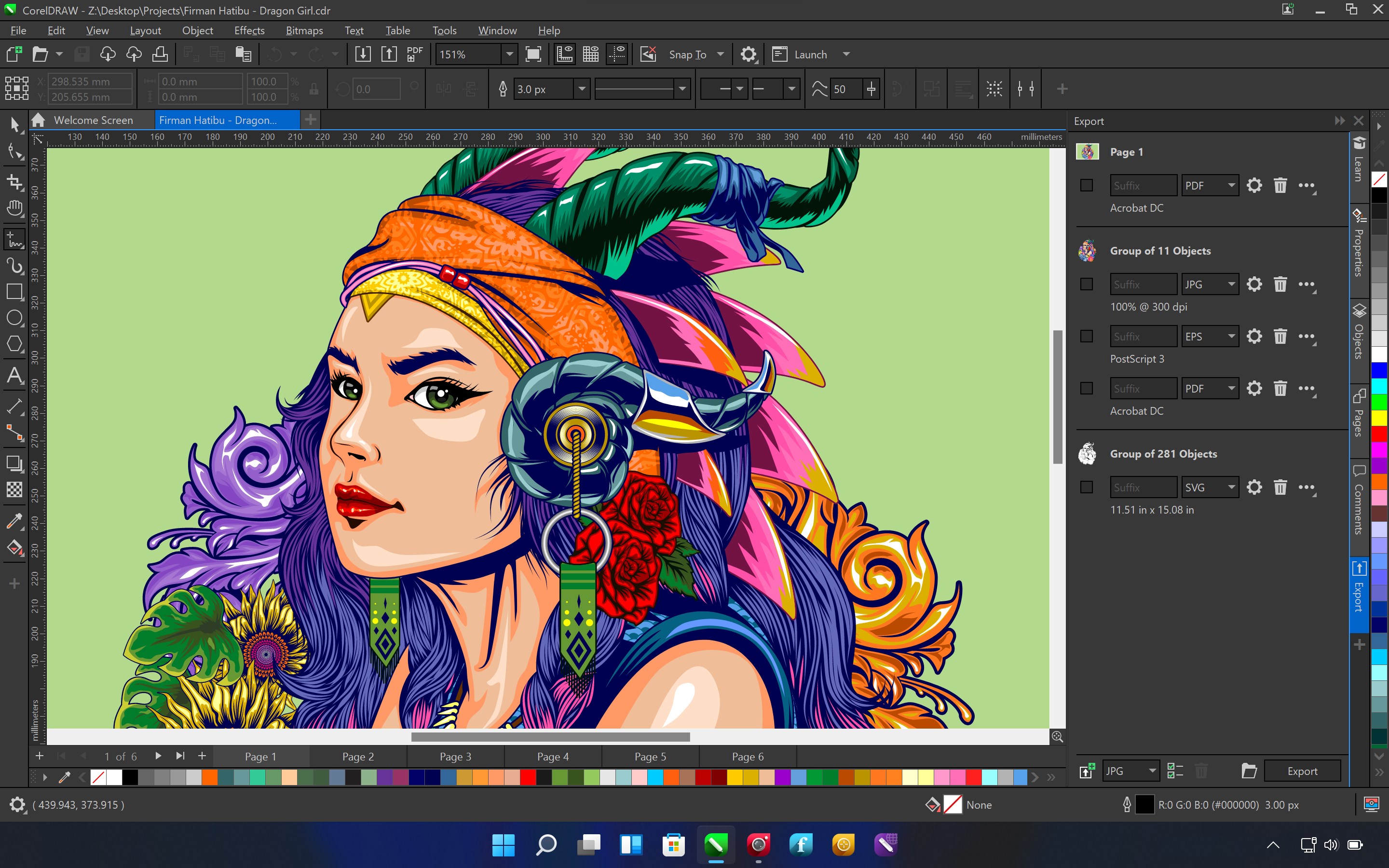 Captura de pantalla de CorelDRAW Microsoft Store Edition