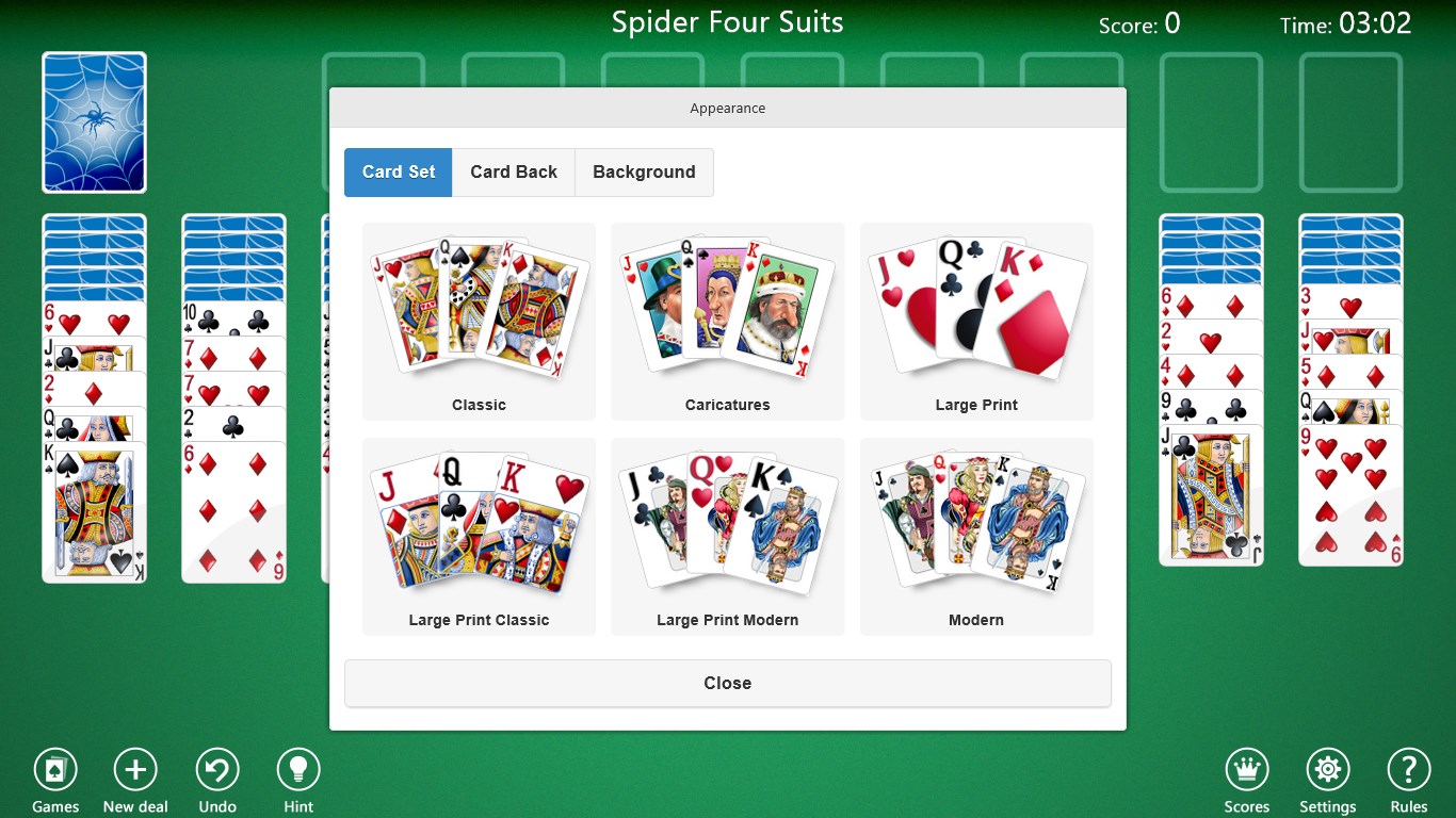 Spider Solitaire Collection Free screenshot