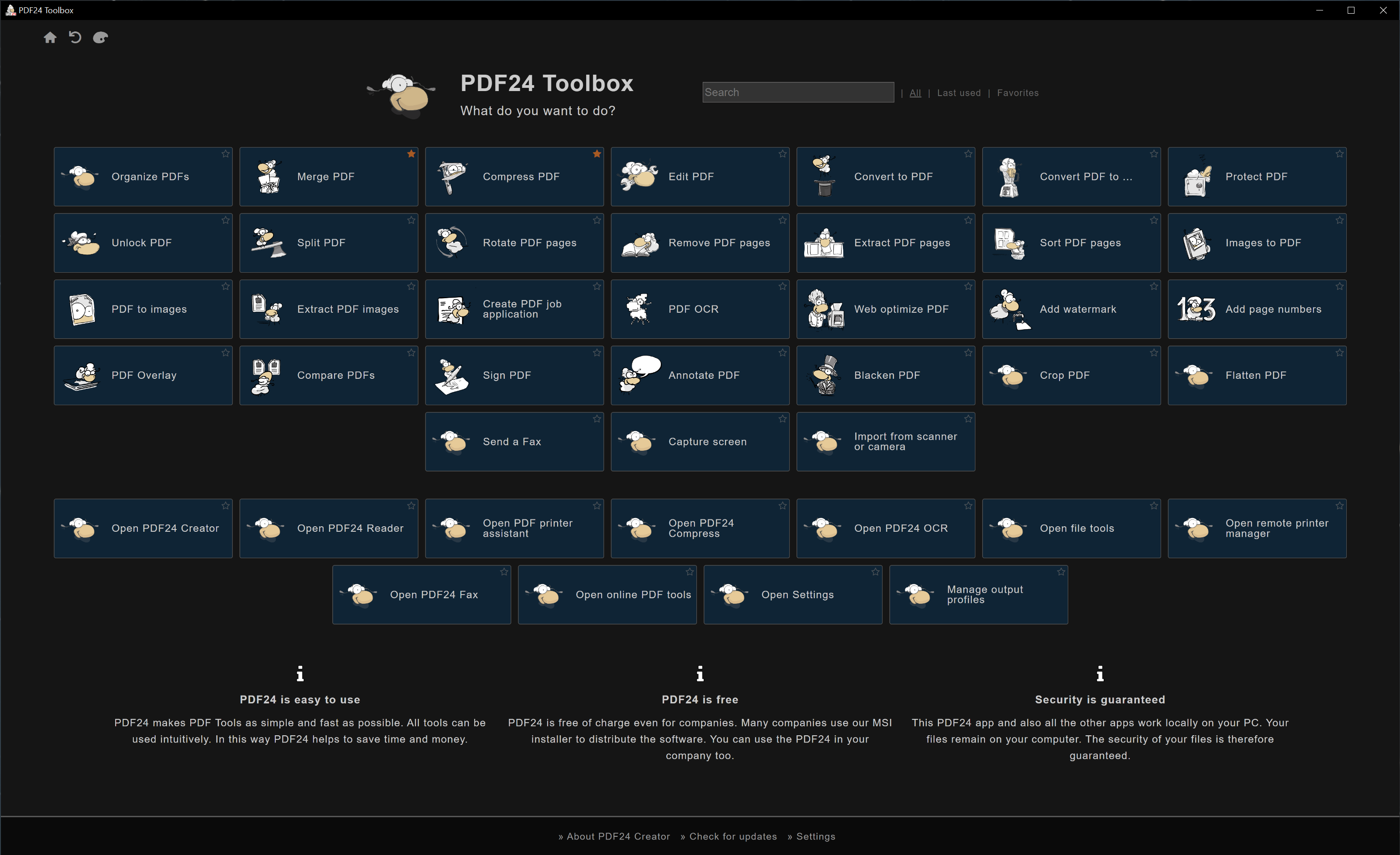 PDF24 Creator Screenshot