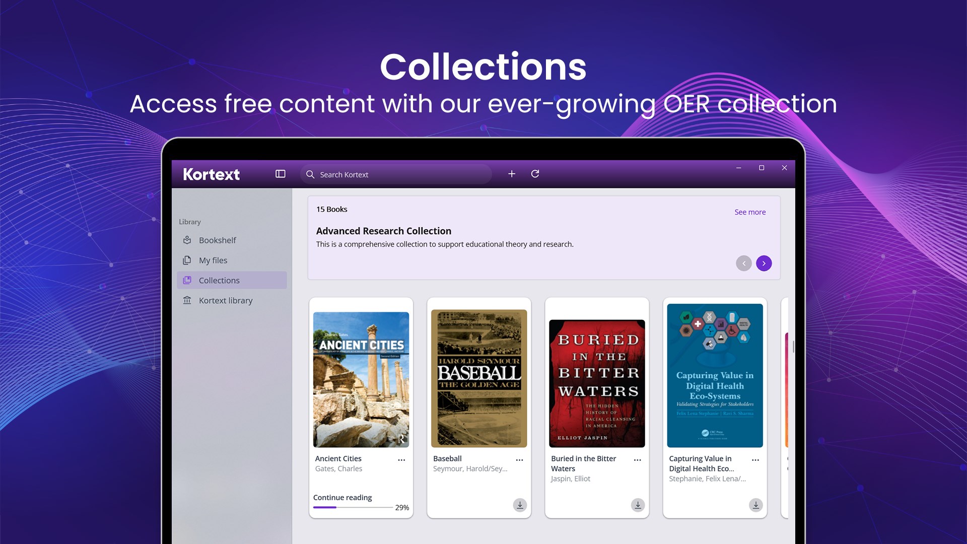 Kortext screenshot