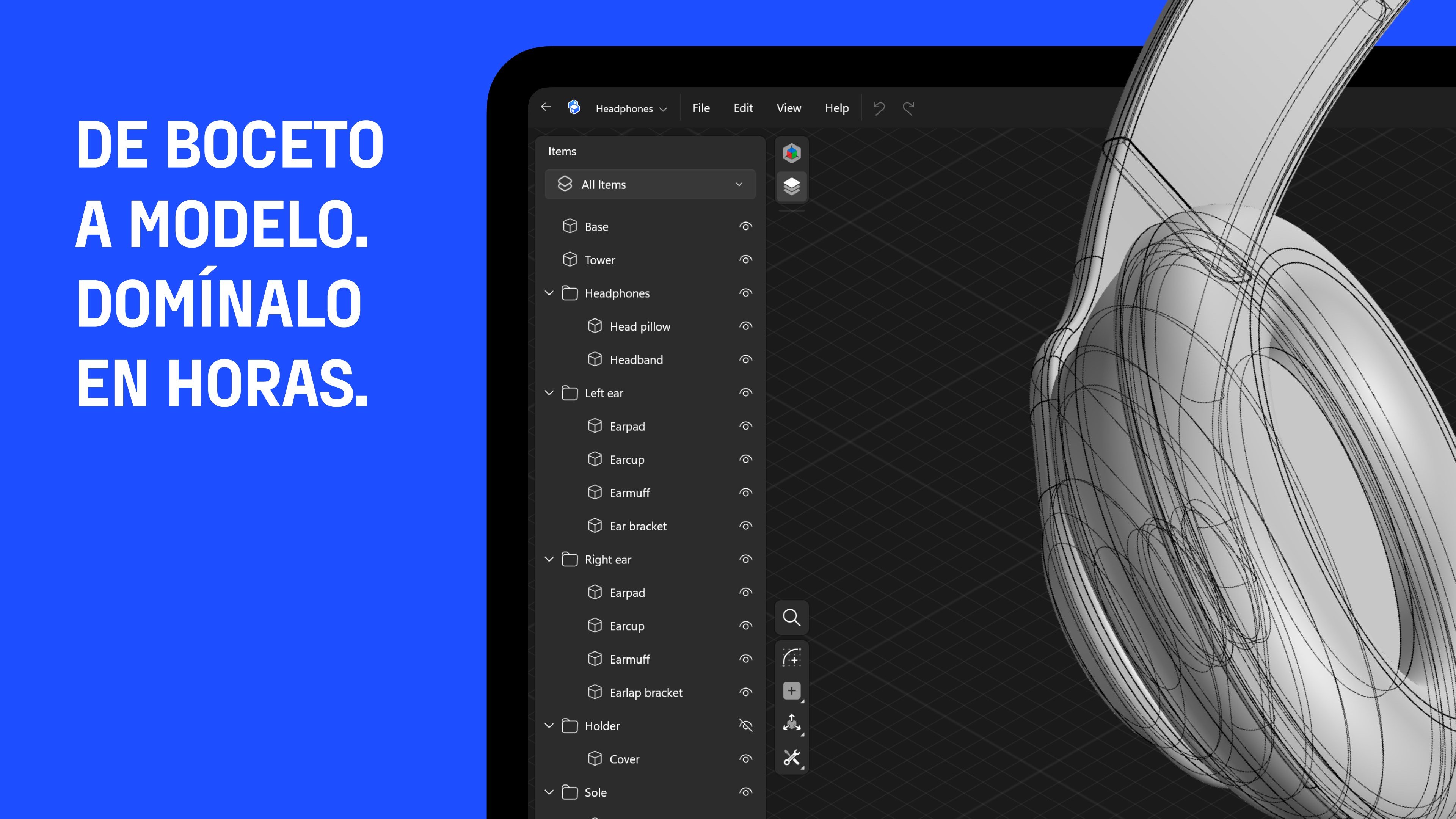 Captura de pantalla de Shapr3D: Modelado CAD