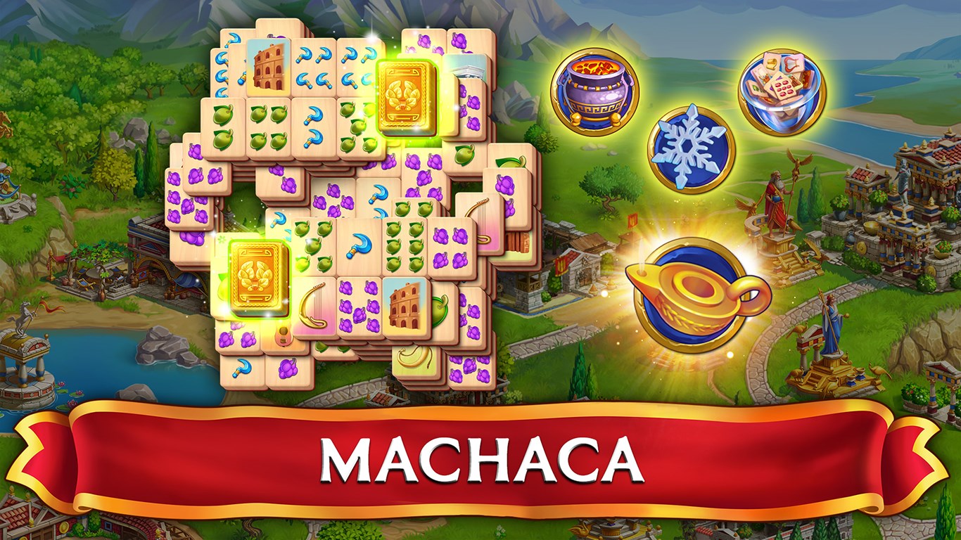 Captura de pantalla de Emperor of Mahjong: Une fichas, restaura la ciudad