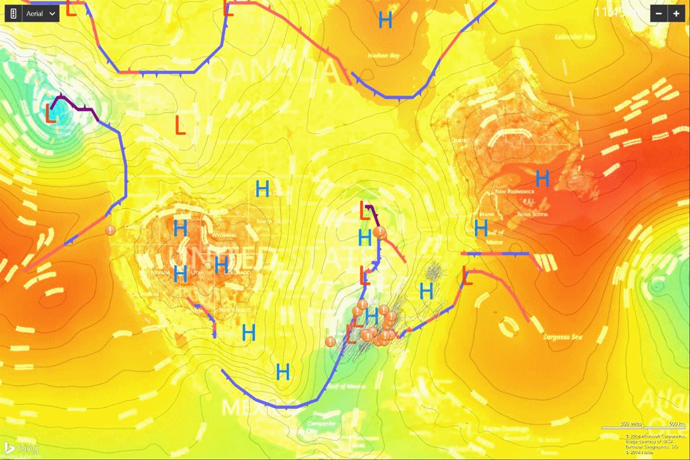 Captura de pantalla de Radar Meteorológico
