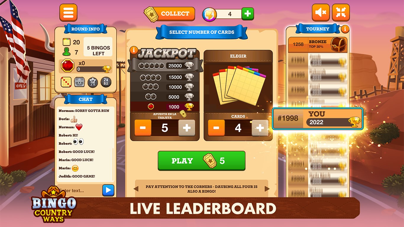 BINGO COUNTRY WAYS screenshot