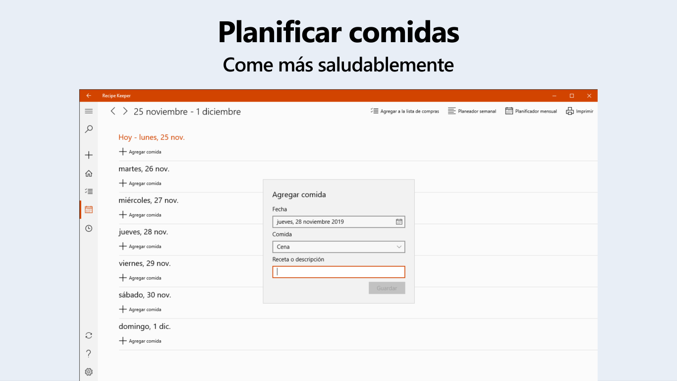 Captura de pantalla de Recipe Keeper Pro