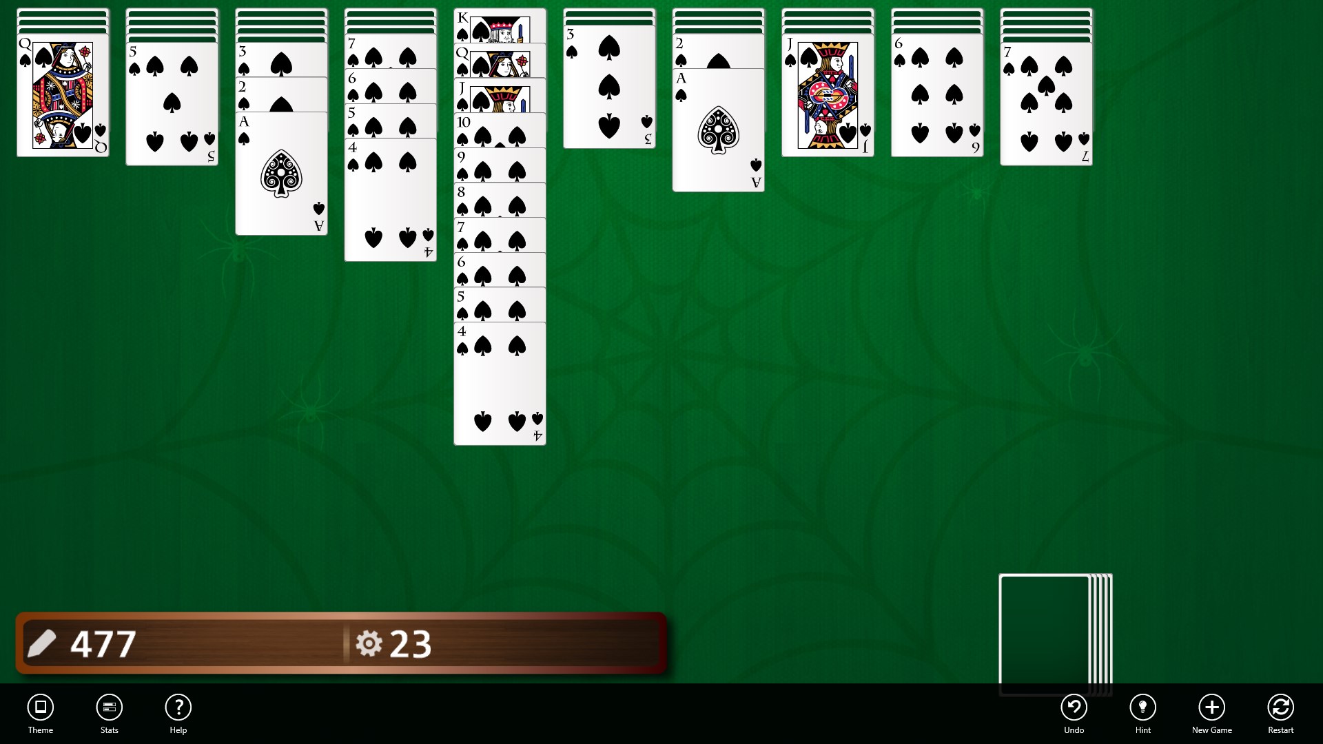 Captura de pantalla de 3rd Floor Spider Solitaire
